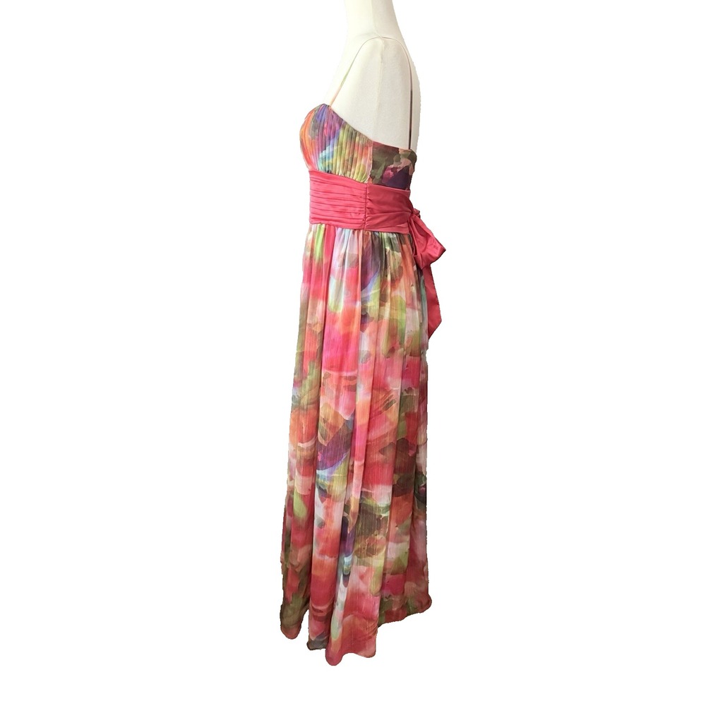 Eliza J Maxi Dress Watercolor Cottagecore Whimsical Fairy Sz 6 - Picture 4 of 9